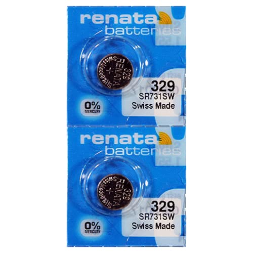 Pile montre 329 SR731SW Renata 1,55V oxyde d'argent longue durée