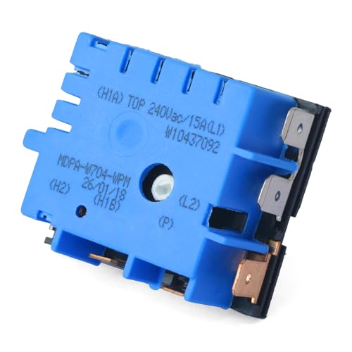 YIYANTO W10857622 Range Dual Infinite Control Switch Replacement for Whirlp for Maytag for KitchenAid for Jenn-Air for Kenmore for Sears Replace AP5989899 PS11731368 W10437092 4383881 MDPA-W704-UNM