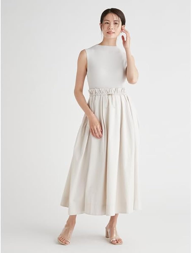 清楚✨ セルフォード ドッキングワンピース 花 白 黒 36 Aライン 現行品 Amazon.co.jp: [セルフォード] ドロストニットドッキング