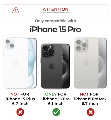 Coque iPhone 15 Pro Protection Lourde Antichoc et Béquille de Support Multi-Angle - 2
