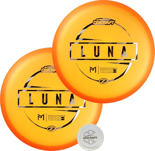 Discraft Paul McBeth Z Luna 2-Pack - Signature Series Set with Matching Orange Putters & Exclusive Snap Cap