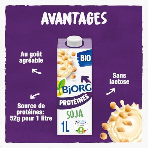 Boisson Végétale Bio Lait De Soja Bjorg La Brique De - vue 4