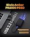 BIWIN Amber PR2000 Externe SSD 1TB USB 3.2 Gen2x2 - Bis zu 2000 MB/s IP67 wasserdicht - Portable NVMe External Solid State Drives mit USB-C & USB-A Adapter, Schwarz