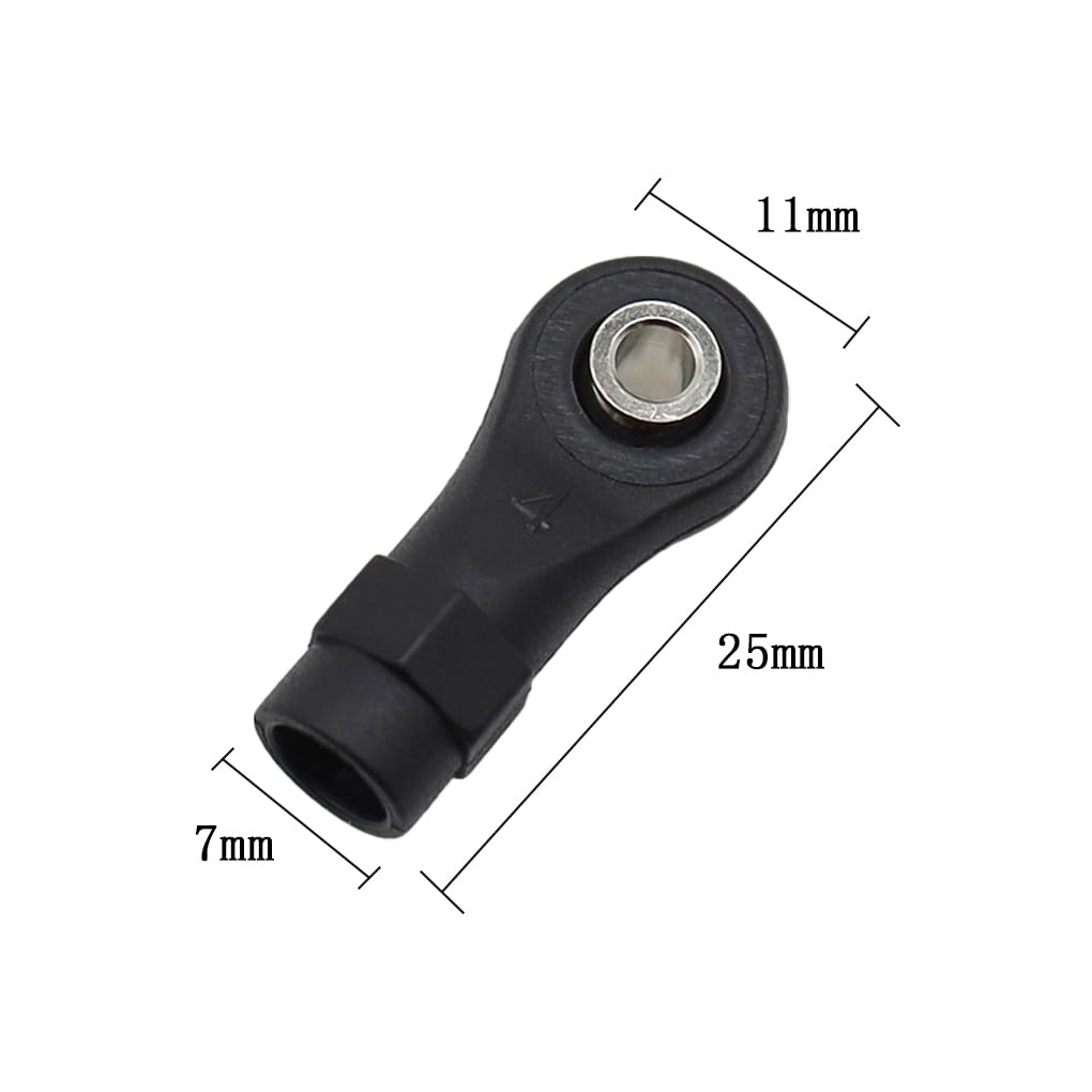 10 Embouts De Biellette M4 Pour RC TRX4 - Rotules En Plastique Et Acier, Accessoires De Direction Pour Voiture 1/10, Pièces Tuning