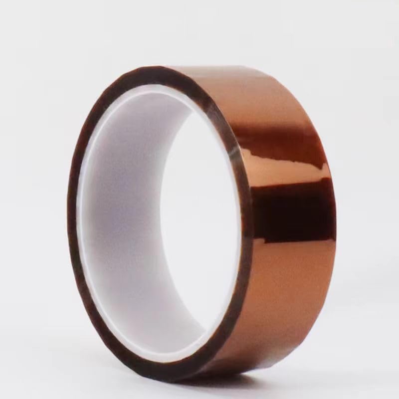 Image of 2mils Thick Polyimide Adhesive Tape, HighTemperature and Heat Tape, for Masking, Soldering, Electrical, 3D Printer Application (30mm x 36yds (12rolls))