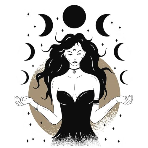 Taza de cerámica 11 oz con diseño luna y yoga miniatura 3