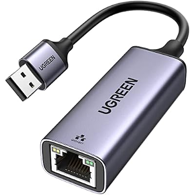 UGREEN USB Ethernet Adapter, 1000 Mbps Gigabit Network Adaptor, Aluminum RJ45 LAN Internet Adapter Driver Free Compatible with Switch, MacBook Pro 2022 2020,TV Box,XPS,Steam Deck