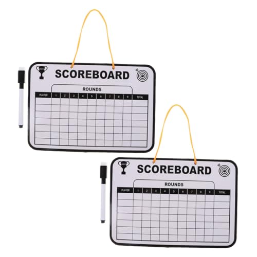 WOFASHPURET 2pcs Golf Scoreboard Dry Erase Board with Writable Double-Sided