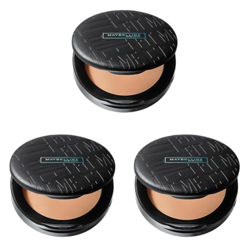 Image of Maybelline New York Fit Me Matte + Poreless Compact Powder, 310 Sun Beige (Pack of 3)