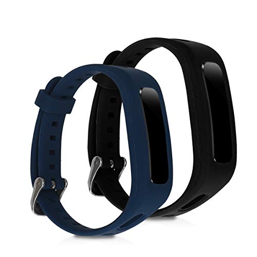 kwmobile 2X Sportarmband kompatibel mit Honor Band 3e Armband - Fitnesstracker Band Set aus TPU Silikon kwmobile 2X Sportarmband kompatibel mit Honor Band 3e Armband - Fitnesstracker Band Set aus TPU Silikon