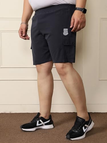 Image of Bigbanana Plus Size Men's Regular Fit Solid Shorts