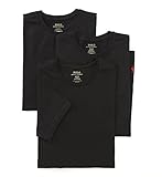 Polo Ralph Lauren Slim Fit Crew Neck Undershirts 3-Pack Black Large