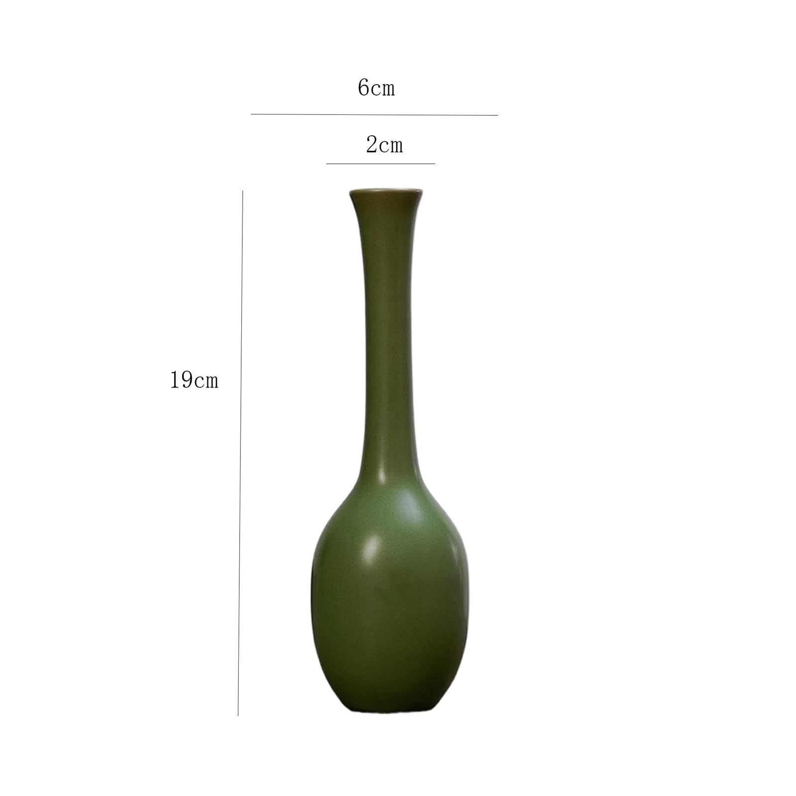 Wazony na kwiaty, Wazon ceramiczny | 6x19cm Stół do salonu Półka na kominku Jadalnia na farmie: Ceramiczny wystrój domu