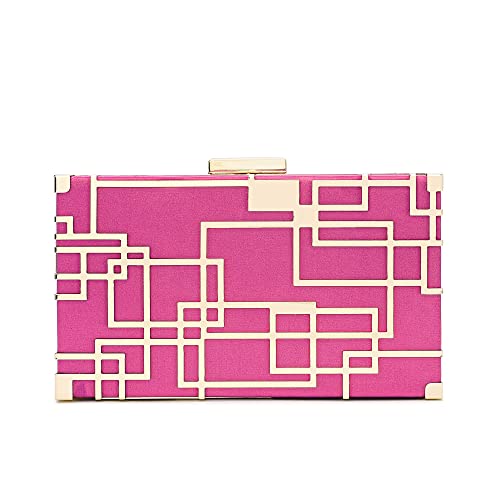 Image of CARIEDO Women Evening Bag Elegant Clutch Purse Exquisite Velvet Metal Hollow out Handbags Prom Wedding Party