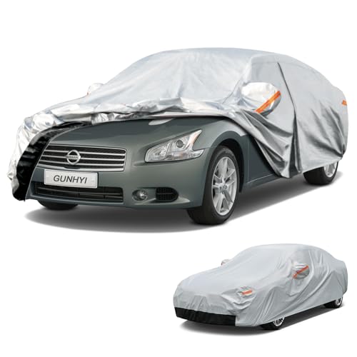 Image of GUNHYI 6 Layers Car Cover Custom Fit Nissan Maxima (1988-2026) Waterproof All Weather, Heavy Duty Outdoor Snow Sun Rain Uv Protection (Ships from US Warehouse, Delivery 3-8 Days)