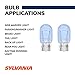 SYLVANIA - 7443 SilverStar Mini Bulb - Brighter and Whiter Light, Ideal for Daytime Running Lights (DRL) and Back-Up/Reverse Lights (Contains 2 Bulbs)