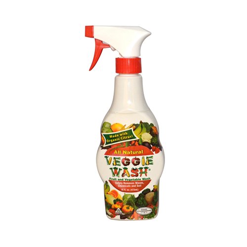 Veggie Wash Natural Fruit & Vegetable Wash, 16-Ounce Spray (2 Pack)