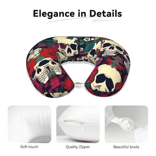 Almohada de espuma viscoelástica para viaje miniatura 4