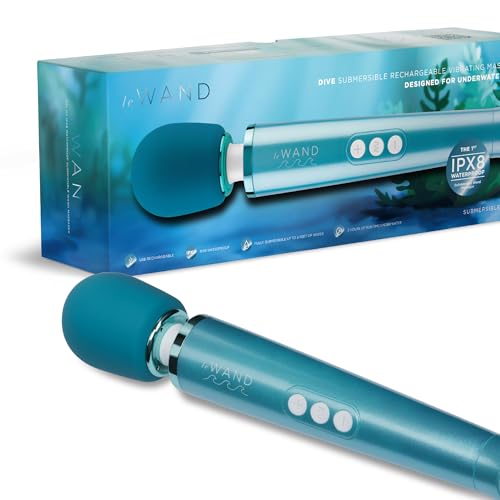 Le Wand Bleu plongée 29 cm : vibromasseur baguette magique pour massage corporel