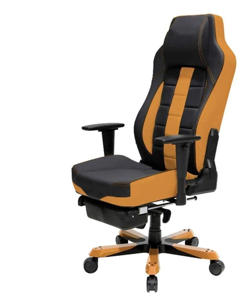 Office Chair Game Chair PU Leather Ergonomic Computer Chair 360-degree Rotating Adjustable Backrest Reclining Seat Brown
