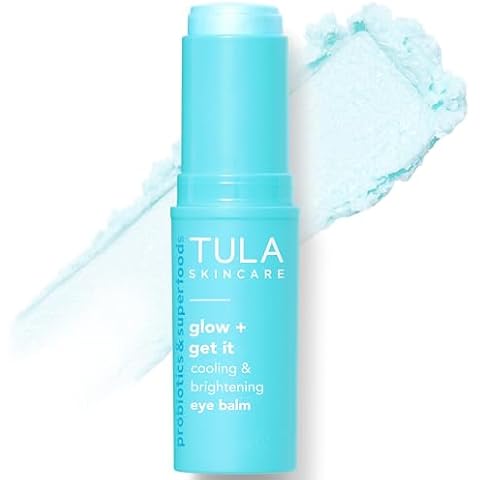 TULA Skin Care Eye Balm Glow & Get It - Dark Circle Treatment, Instantly Hydrate and Brighten Undereye Area, Portable and Perfect to Use On-the-go, 0.35 oz. Cover