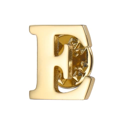 Image of PATIKIL Letter Lapel Pins, Initial Alphabet Collar Pins Letter Brooch Pins for Women Men Shirt Dress Suits