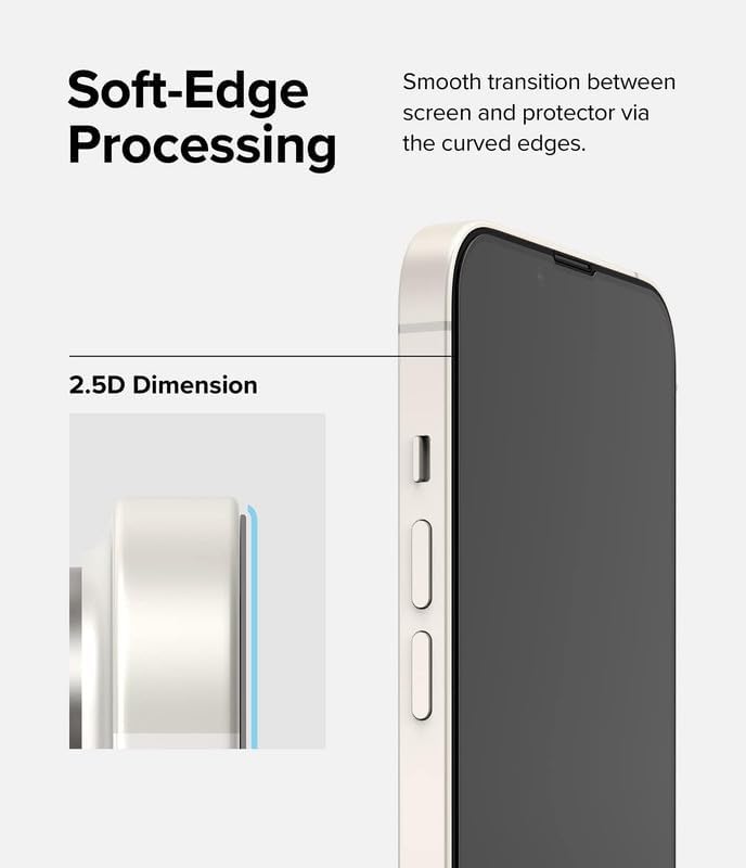 Image of DPJ Matte Tempered Glass for iPhone 13 /13 Pro /14 /16E /17E (6.1 Inch) With Installation Kit | Military-Grade Screen Protector | Edge to Edge Coverage |9H Hardness |Bubble-Free | Case Friendly | [Matte] [Pack of 1]