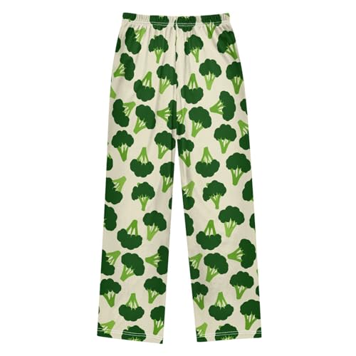 J JOYSAY Broccoli Vegetable Beige Pajamas Pants Soft Long Pajama Bottoms Lounge Sleep Pants Size S-XL2