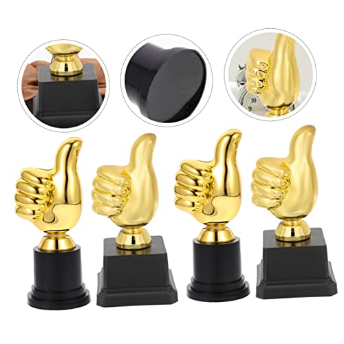 BESPORTBLE 8 Pçs Troféu Polegares Para Cima Decoração De Basquete Troféus De Plástico Medalhas De Fu
