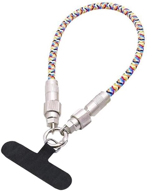 Wrist Strap Lanyard Built in USB-C2C Fast Charging Cable, PD60W USB-C Nylon Braid Cell Phone Phone Crossbody Lanyard