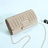 BAIGIO Pochette Élégante pour Femme, Sac de Soirée Brillant, Sac à Main Enveloppe Doré, Petit Sac de Mariée, Sac à Main pour Fête et Mariage, Sac à Chaîne #1