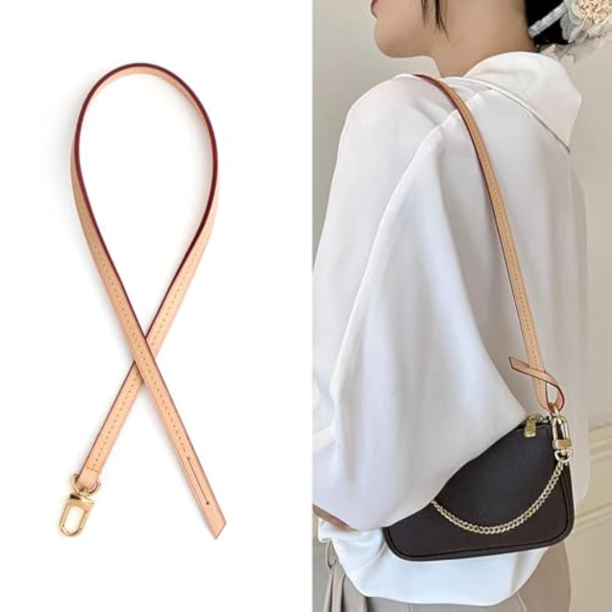 Single Button Straps, 0.37 Wide, 23.5 Length