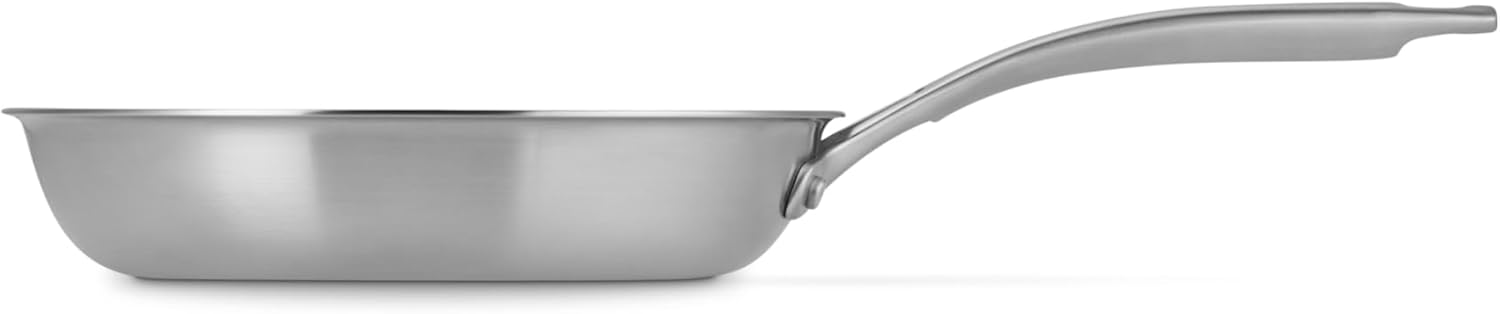 Le Creuset Essential Stainless Steel Shallow Round Fry Pan, 8" - Image 4