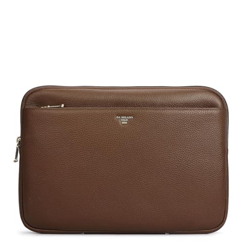 Image of Da Milano Leather Laptop Bag for Men & Women | Laptop Messenger Bag | Fits Up To 15 inch Laptop | Ideal for Office Purpose (10116M-A)