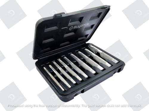 Image of A.D. International 9-Piece Leather Hole Punch Set for Watch Bands, Belts, and DIY Leather Crafting - Round Hollow Cutting Tools for Precision Work