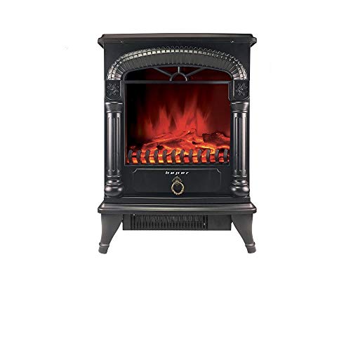 Cheminée électrique BEPER RI.504 chauffage électrique d'appoint noir salon