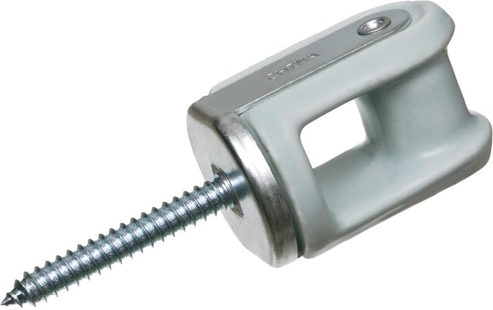 Arlington 616 Galvanized Steel Porcelain Wire Holder with Lag Screw