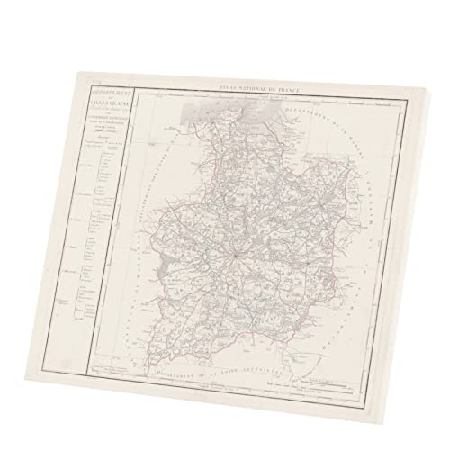 Carte Ille-et-Vilaine Rennes affiche cadeau idéal souvenir 35