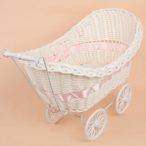 Décorations pour poussette bébé en imitation rotin et accessoire d'organisation rustique - 7