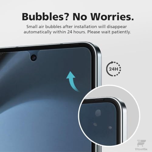 Image of WonRia Set of 4 - Screen Guard Protector Compatible with Samsung Z Flip 8 5G Unbreakable Membrane | Front + Back + Inner + Hinge | 360 TPU Film | Installation Kit