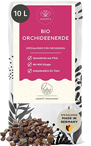 Orchideenerde 10 L I 100% Torffrei + Dünger + Wurzelaktivator I Lockere Orchideen Erde I Erde für Orchideen I Perfekte Orchidee Erde zum Umtopfen Cover