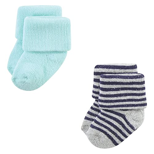 Image of Hudson Baby Baby 8-pack Cotton Rich Newborn and Terry Socks