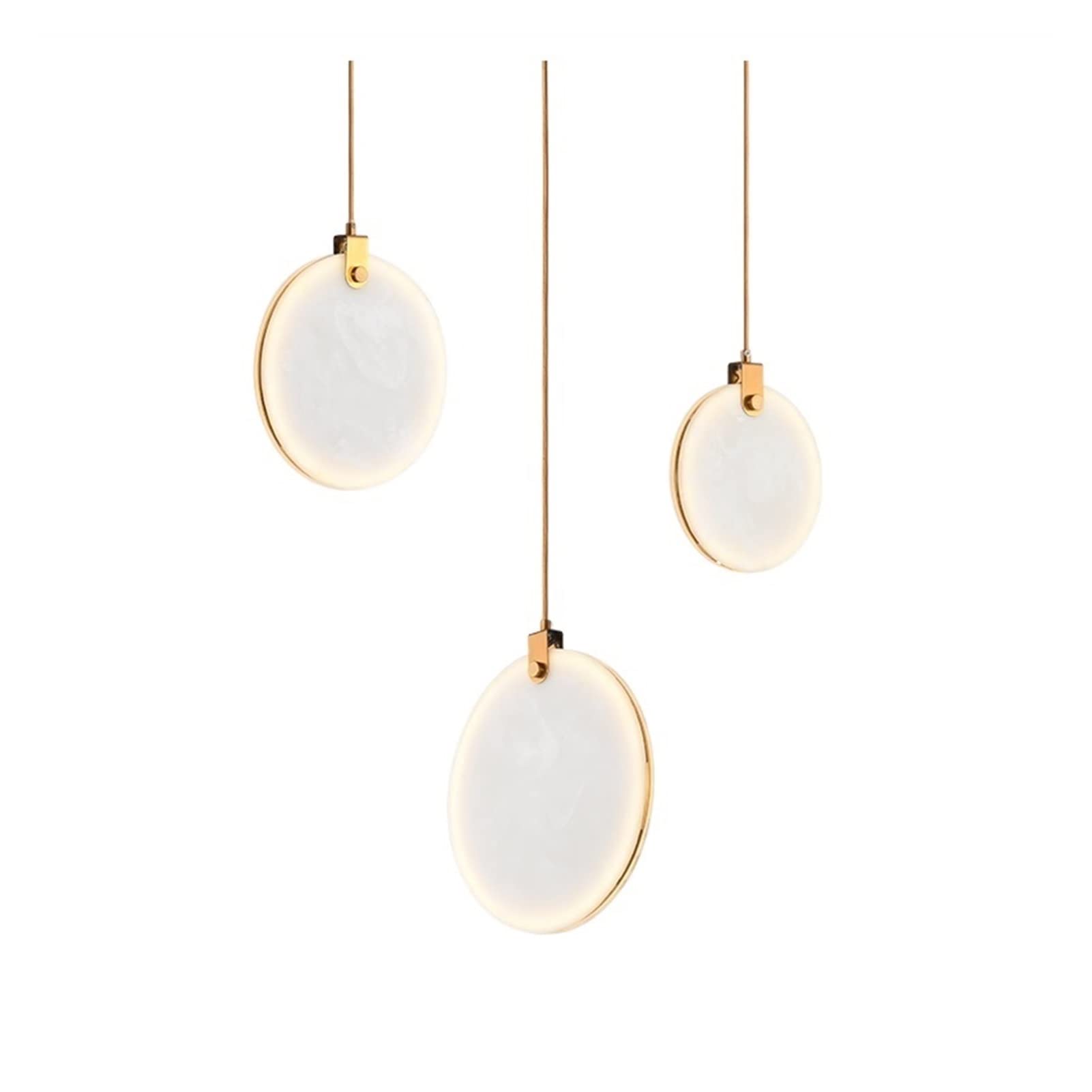 Lustre cuisine island pour éliminer les zones d'ombre avec un style cristal et marbre