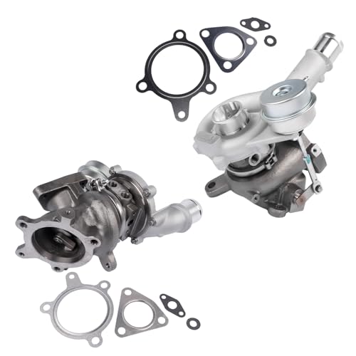 Image of GELUOXI Turbocharger Left and Right Replacement for 2010-2019 Ford Flex Explorer Sport Taurus SHO EcoBoost Lincoln MKS /MKT 3.5L V6 Engine #AA5Z6K682CA AA5E6K682BF