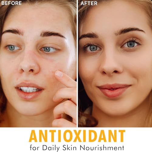 USA Made Natural & Organic Vitamin C Face Serum for Skin Brightening and Anti-Aging
| Discoloration Correcting USA Made