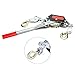 2-Ton Gear Power Puller, Heavy-Duty Steel Ratchet Winch Puller Pulling Hand Power Cable Rope Puller Tighten Tool Mini Tightener Double Hook Lifting Tool