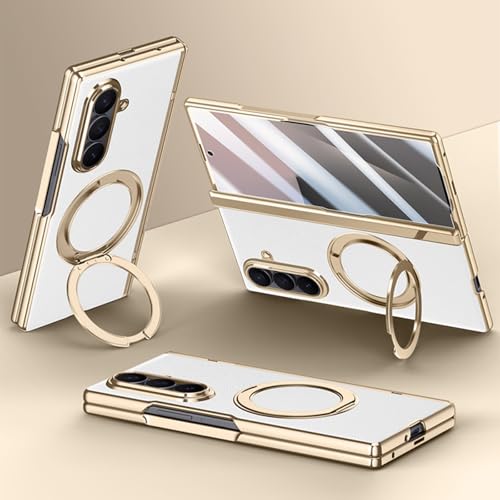 Étui Samsung Galaxy Z Fold 7 anti-chute avec verre transparent et anneau