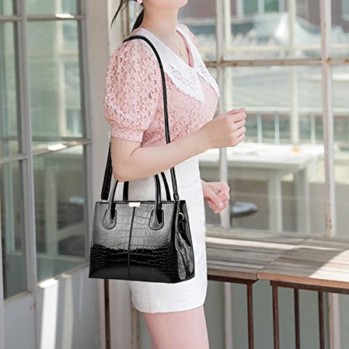 Bolso y Cartera XingChen para Mujer Cuero Patente miniatura 3