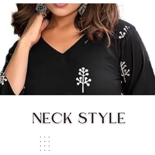Image of Women's Regular Fit Printed Tunic Top with 3 /4 Sleeves and V Nack Long Length | Short Kurta for Women