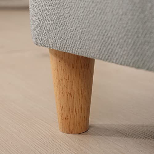 Pet Sofa Bed, Linen Fabric Couch With Washable Cushion & Wooden Legs For Small Dog Cat (Gray) #TOP6